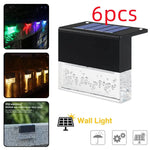 Waterproof New RGB LED Solar Light Step Fence Light - EX-STOCK CANADA