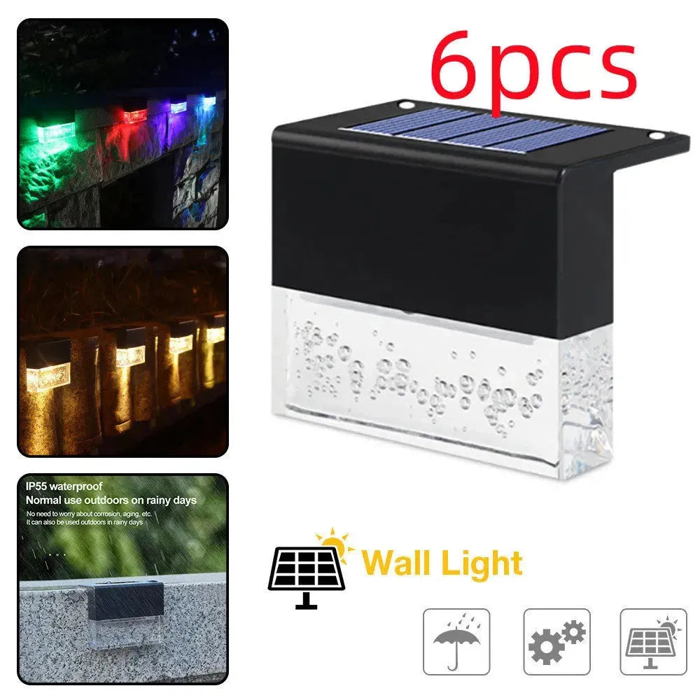 Waterproof New RGB LED Solar Light Step Fence Light - EX-STOCK CANADA