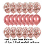 Sequined Latex Balloons for Birthday & Wedding Decorations – 12 Inch Colorful Party Balloons