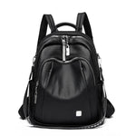 Large Capacity Soft Leather Student Backpack Trendy Travel Bag - EX-STOCK Canada