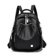Large Capacity Soft Leather Student Backpack Trendy Travel Bag - EX-STOCK Canada