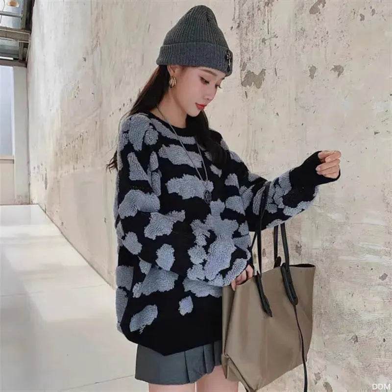 New Trend Autumn Winter Unisex Oversized Woolen Plush Pullover Sweater - EX-STOCK Canada