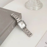 Retro Small Square Watch Female Steel Strap Dress Watch - EX-STOCK Canada
