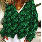 Christmas Abstract Printing Casual Cloak Coat Cardigan Sweater - EX-STOCK Canada