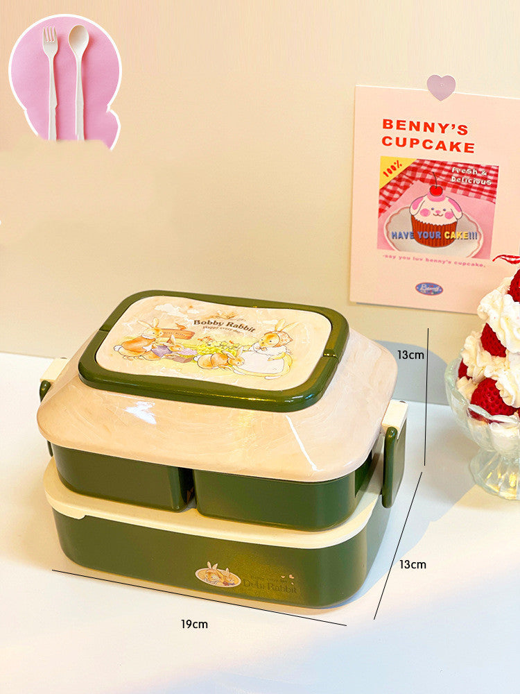 Student's Cute Multi-tiered Lunch Box Japanese Bento EX-STOCK