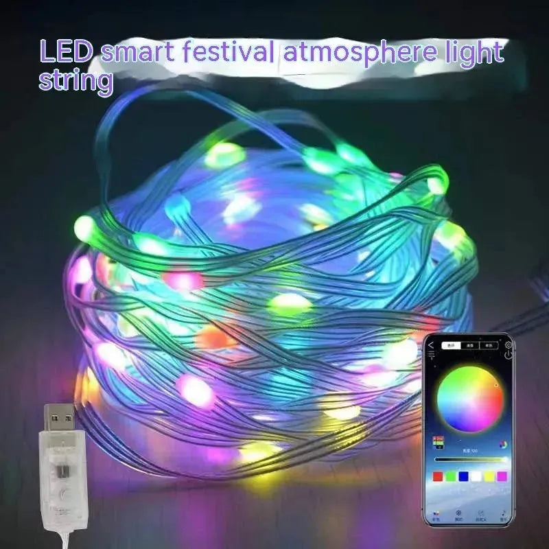 Smart Point Control Voice Control Lighting Chain Mobile Phone Bluetooth APP Control - EX-STOCK CANADA
