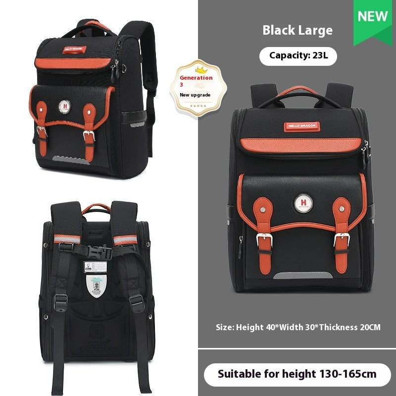 Primary School Students Grade One Two Three To Six Children Burden Relief Spine Protection Super Lightweight Backpack EX-STOCK