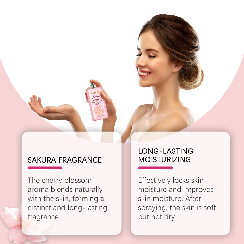 رذاذ عطر الجسم بزهر الكرز لتنعيم البشرة الأنيق - EX-STOCK Canada