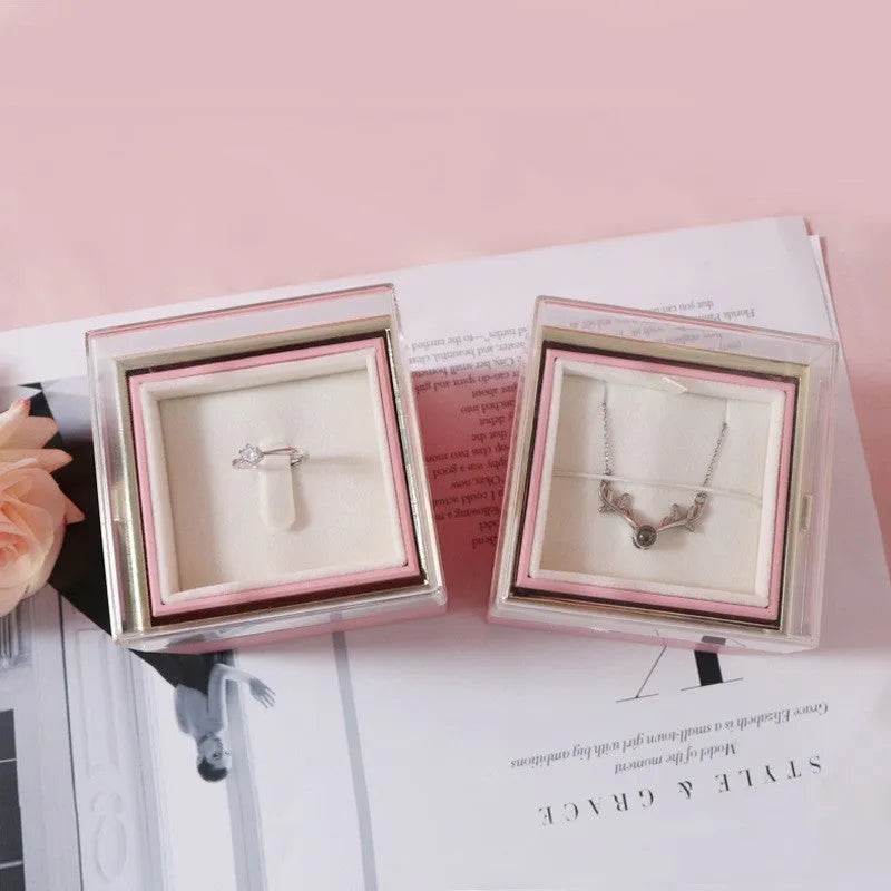 Acrylic Ring Box Valentine's Day Proposal Confession - EX-STOCK Canada