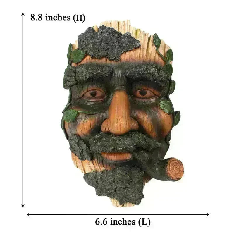 Smoker Man Wooden Resin Craft Ornaments Wall Decor - EX-STOCK CANADA