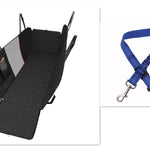 Dog Car Seat Cover View Mesh Pet Carrier Hammock Safety Protector Car Rear Back Seat Mat With Zipper And Pocket For Travel - EX-STOCK Canada