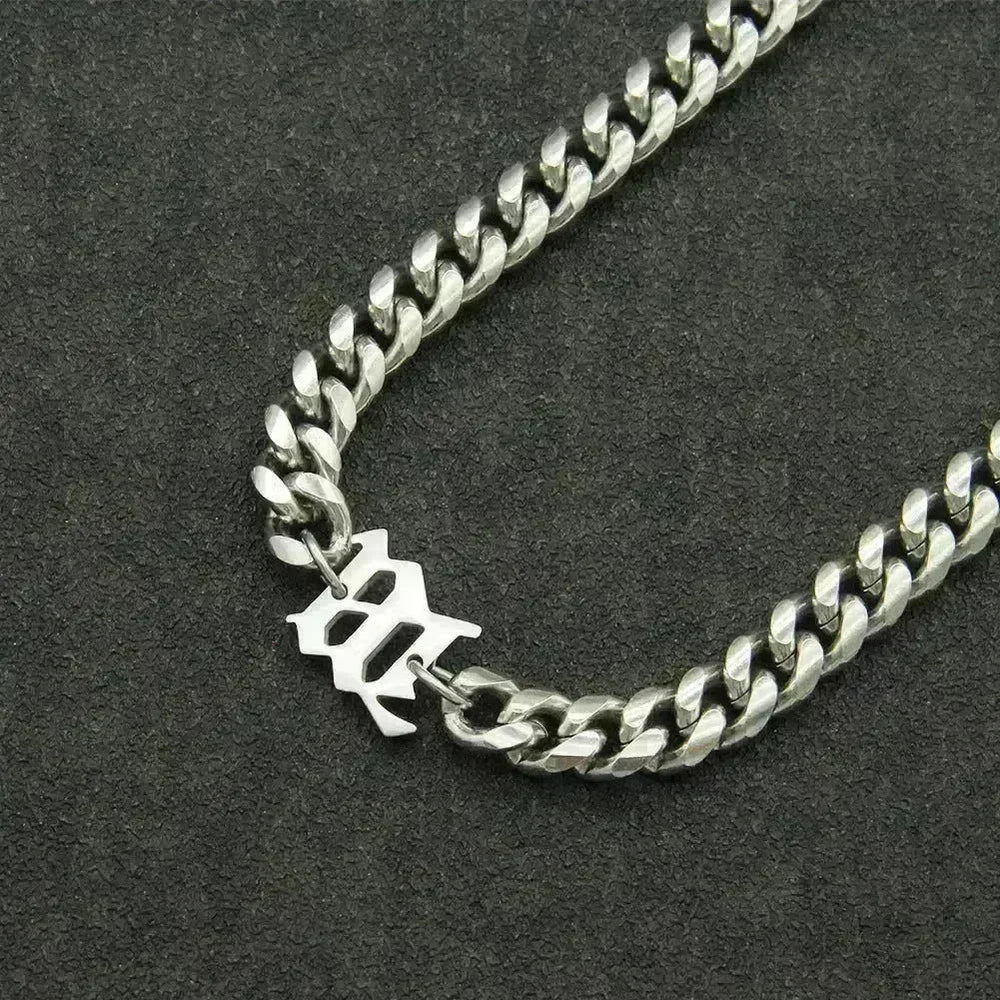 Titanium Steel Cuban Link Chain Bracelet - EX-STOCK CANADA