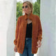 New Autumn Winter Zip up Plush Cardigan Sweater for Women - EX-STOCK CANADA