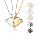 Creative Magnet Love Necklace 2pcs Heart-broken Shape Necklace Men And Women Personalized Jewelry For Valentine's Day - EX-STOCK Canada