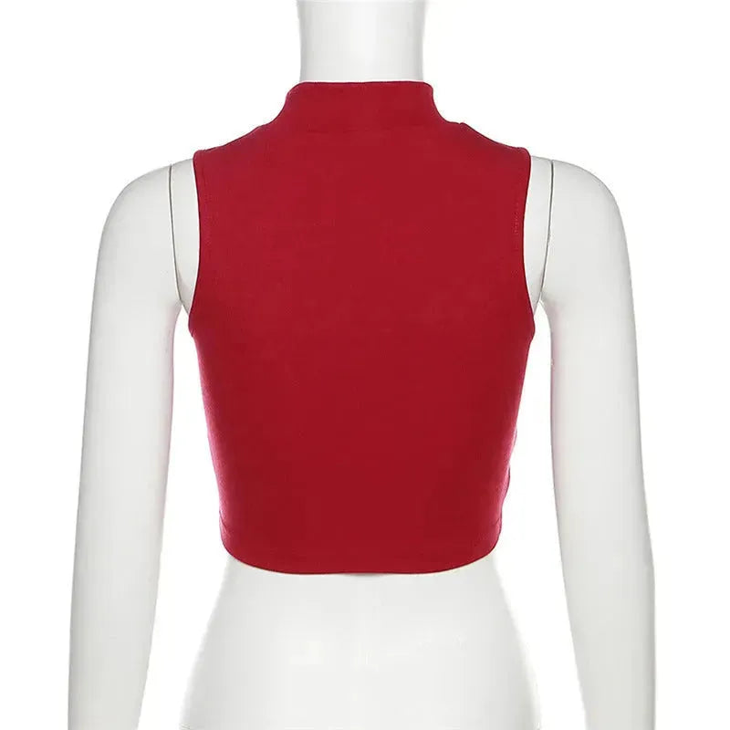 Summer New Women's Clothing Street Letters Printed Cropped Tank Top Women - EX-STOCK CANADA