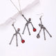3pcs Halloween Skeleton Earrings And Necklace Set Creative Retro Personality Jewelry Accessories - EX-STOCK Canada