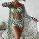 3pcs Pring Bikini With Long Sleeve Cardigan Fashion Summer Beach Swimsuit Women - EX-STOCK Canada