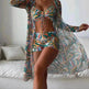 3pcs Pring Bikini With Long Sleeve Cardigan Fashion Summer Beach Swimsuit Women - EX-STOCK Canada