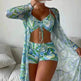 3pcs Pring Bikini With Long Sleeve Cardigan Fashion Summer Beach Swimsuit Women - EX-STOCK Canada