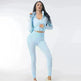 3PCS Yoga Set Seamless Sport Set Women Gym Clothing Leggings Women Crop Top Sports Bra Women Fitness Gym Set Womens Outfits Tracksuit - EX-STOCK CANADA