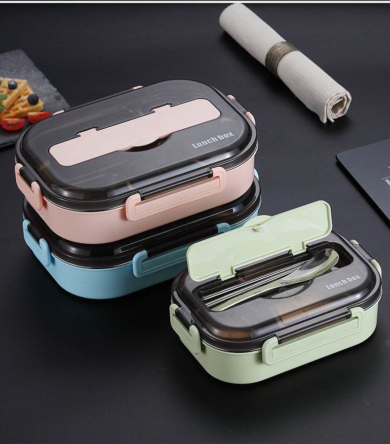 Stainless Steel Insulated Kids Bento Lunch Box with Cutlery - EX-STOCK Canada