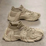 Fashion Lace Up Sock Shoes Men's Personalized Lightweight Running Walking Sneakers Thick Bottom Sneakers - EX-STOCK Canada