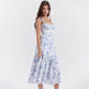 Spring And Summer Comely Pastoral Style Sling Floral A Swing Cake Dress - EX-STOCK Canada