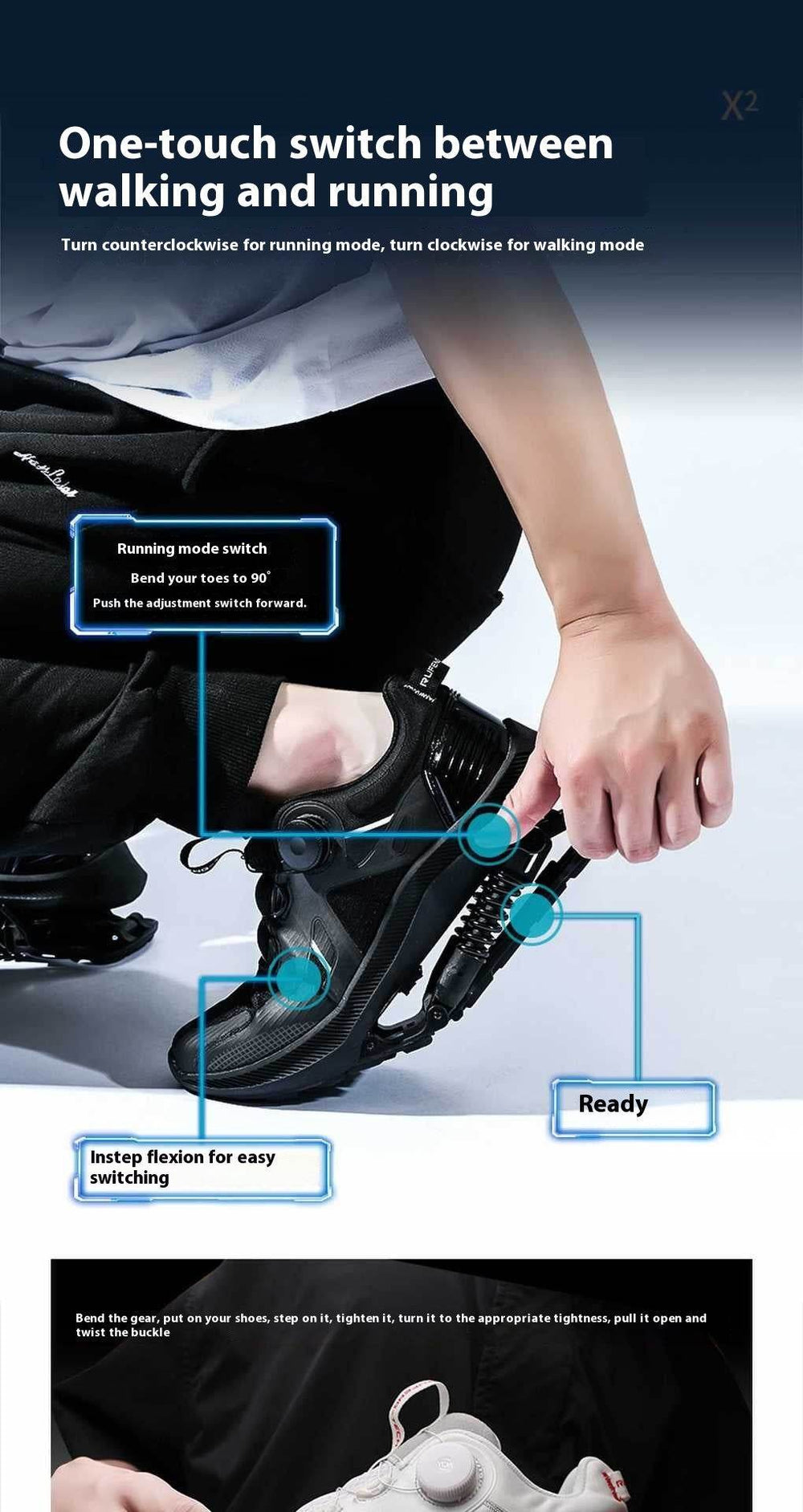 Mechanical Running Shoes - Tech Running Shoes Power - EX-STOCK Canada