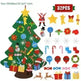 DIY Felt Christmas Tree New Year Toddler Kids Handmade Gift Toys Door Wall Hanging Ornaments Holiday Party Home Decor Set - EX-STOCK CANADA