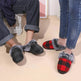 Winter Warm Plaid Plush Slippers Home Indoor Non-slip Bedroom Floor Soft Fuzzy Slipper For Couple Fashion Solid House Shoes - EX-STOCK Canada