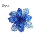 Glitter Artifical Christmas Flowers Christmas Tree Decorations For Home Fake Flowers Xmas Ornaments New Year Decor - EX-STOCK Canada