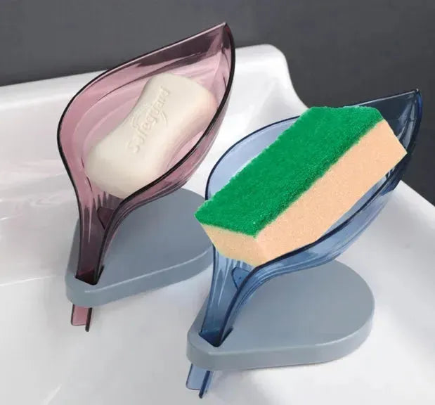 Soap Holder Sink Sponge Drain Box Creative Suction Cup Soap Dish - EX-STOCK CANADA