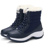 Winter Snow Boots Female High Ankle Waterproof Ladies Cotton Shoes Boots Plus Velvet Shoes - EX-STOCK Canada