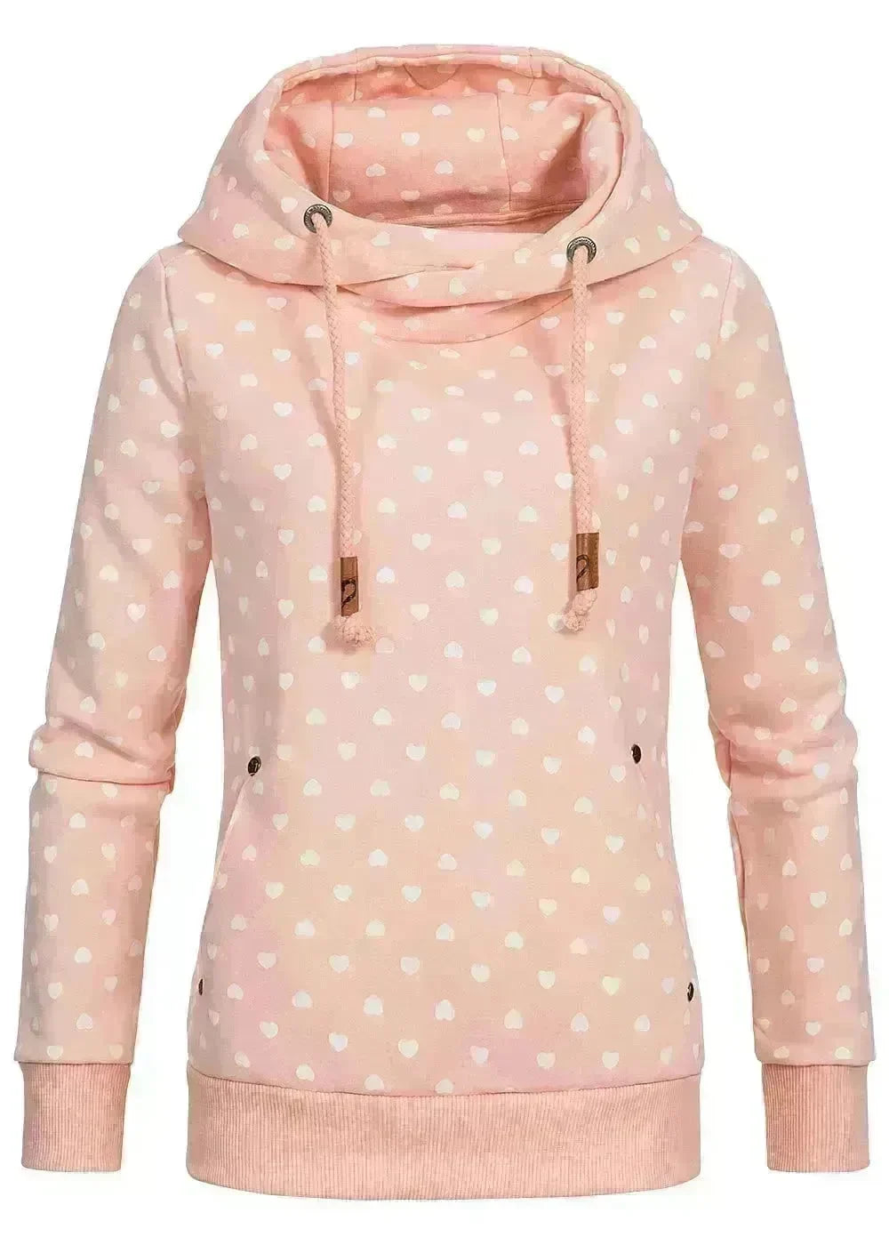 Women Printed loose hooded sweatshirt - EX-STOCK CANADA