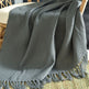 Fringed Knitted Small Blanket Napping Blanket Sofa Blanket EX-STOCK Canada 