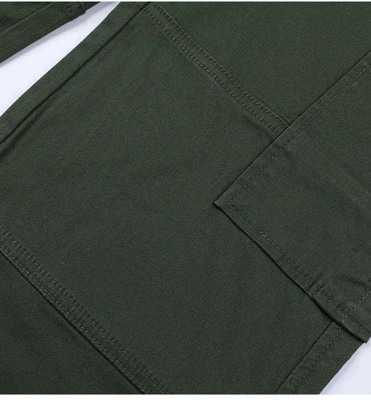Straight Leg Cargo Pants Women High Waist Casual Baggy Pants - EX-STOCK Canada