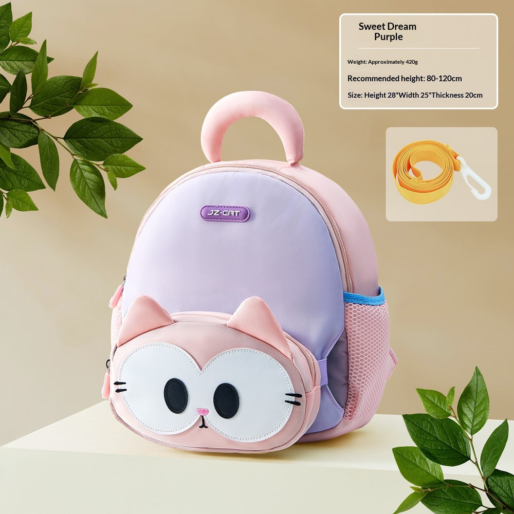 Girls' Cute Cartoon Mini Backpack – Kindergarten & Toddler, Optional Fanny Pack, 3 Colours