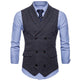 Men's Slim Fit Business Waistcoat – Double Breasted Suit Vest