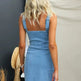 Spring And Summer Casual Slim Fit Denim Sleeveless Dress - EX-STOCK CANADA