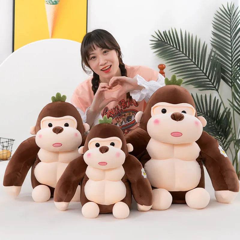 Black King Kong Cute Creative Gorilla Plush Toy - EX-STOCK Canada