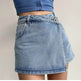 Elegant Anti-exposure Irregular Mini Denim Skirt - EX-STOCK Canada