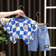 Fashion Personality Short Sleeve Boys Summer Suit - EX-STOCK Canada