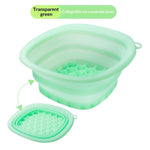 Solid-color Portable Foldable Silicone Ice Basin For The Face 