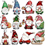 24 PCs Christmas Wooden Hanging Ornaments - EX-STOCK CANADA