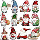 24 PCs Christmas Wooden Hanging Ornaments - EX-STOCK CANADA
