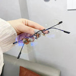 Rimless Octagon Sunglasses for Men Women Polygon Rectangle Shade Glasses Frameless - EX-STOCK Canada