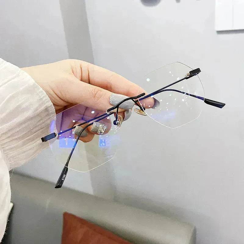 Rimless Octagon Sunglasses for Men Women Polygon Rectangle Shade Glasses Frameless - EX-STOCK Canada