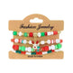 4pcs Christmas Snowman Handmade Beaded Bracelet set gift idea - EX-STOCK CANADA