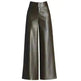 High Waist Thick Loose Big Leg Straight All-matching Wide Leg Leather trouser Pants For Women - EX-STOCK CANADA