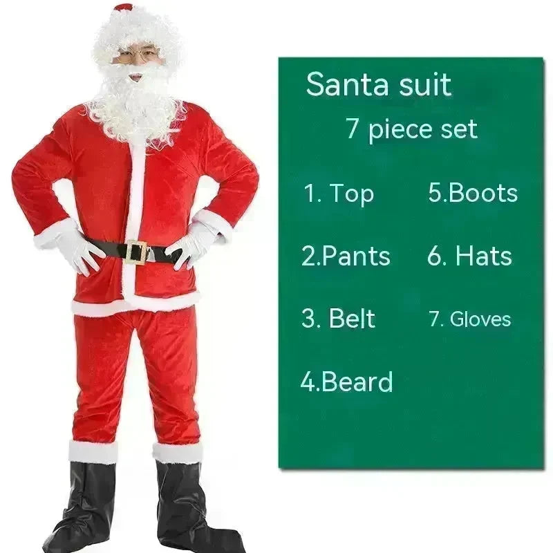 Christmas Costume Men's And Women's Clothing Full Set Performance Costume - EX-STOCK CANADA
